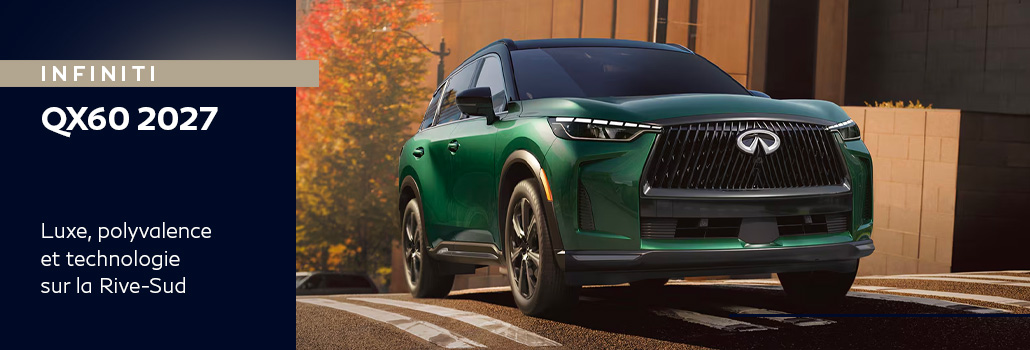 INFINITI QX60 2027 à Saint-Basile-le-Grand : luxe, polyvalence et technologie sur la Rive-Sud